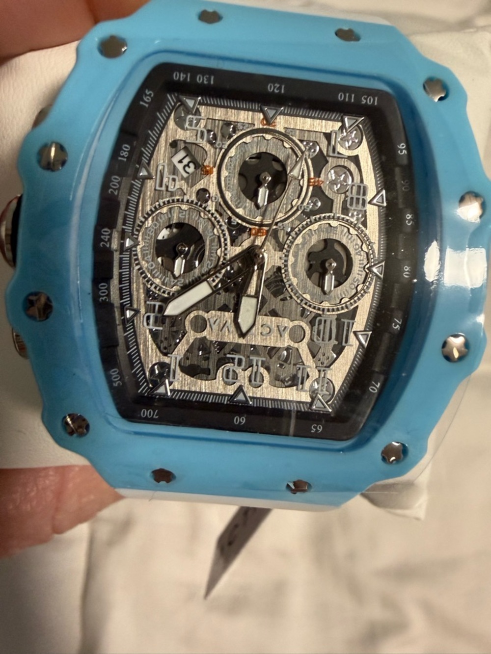 Activa Watch Light Blue and White Chronograph NIB! - Picture 6 of 8